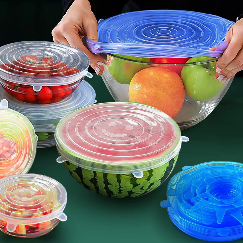 Reusable Silicone Stretch Lids (Set of 6)