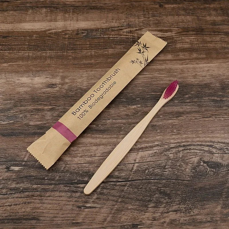 Eco-Friendly Bamboo Dish Brushes – 30-Pack (Multicolor)