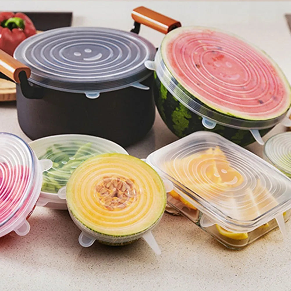 Reusable Silicone Stretch Lids (Set of 6)