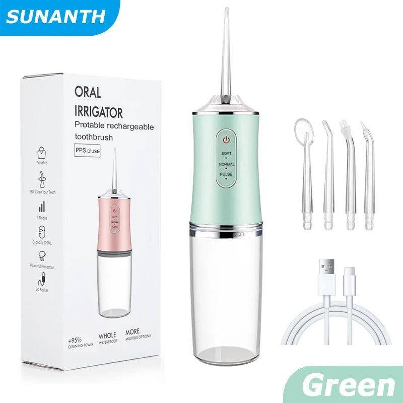 Portable Oral Irrigator – Rechargeable Water Flosser
